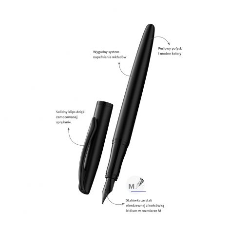 Pióro wieczne Pelikan Jazz M, Black - 4